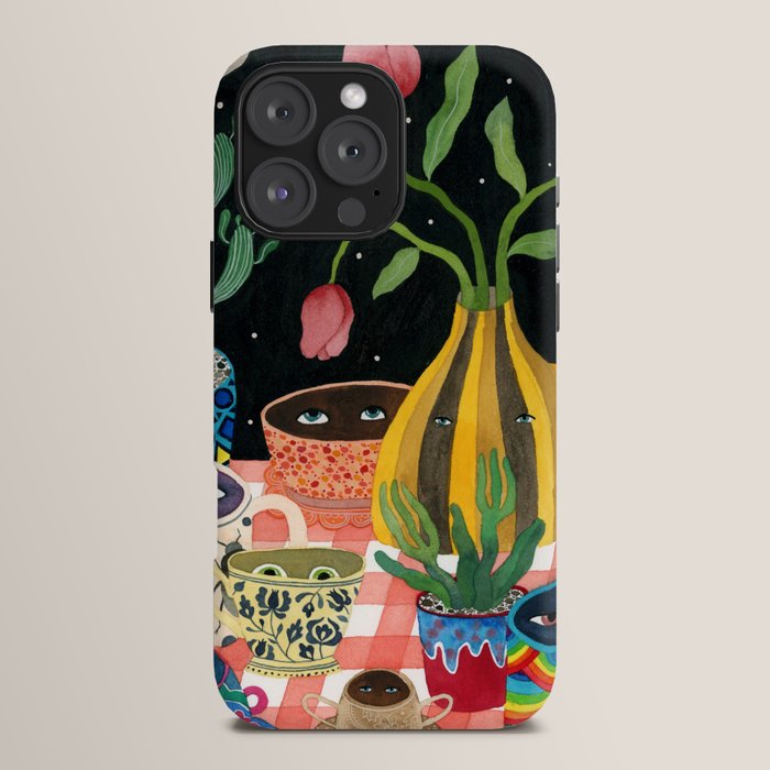 Suspicious mugs 2 iPhone Case