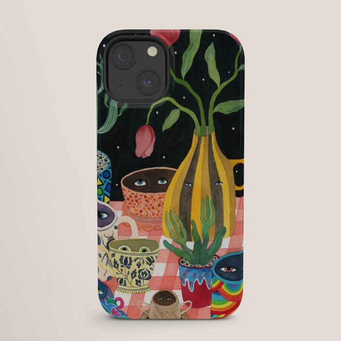 Suspicious mugs 2 iPhone Case