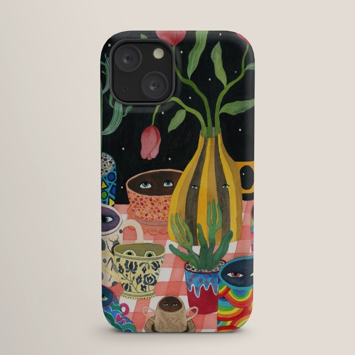 Suspicious mugs 2 iPhone Case