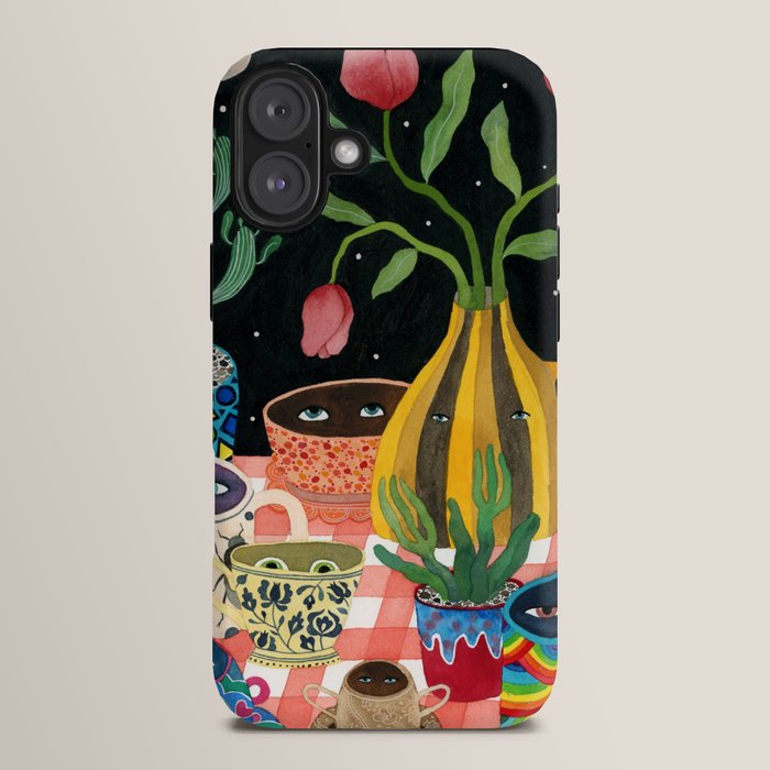 Suspicious mugs 2 iPhone Case