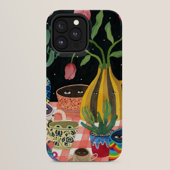 Suspicious mugs 2 iPhone Case