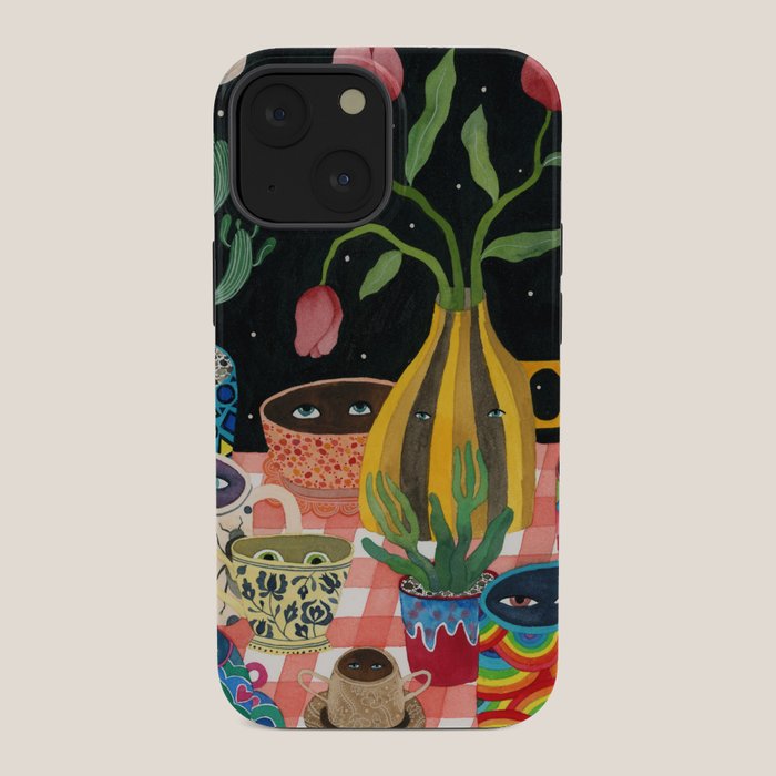 Suspicious mugs 2 iPhone Case