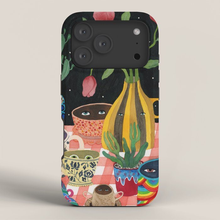 Suspicious mugs 2 iPhone Case