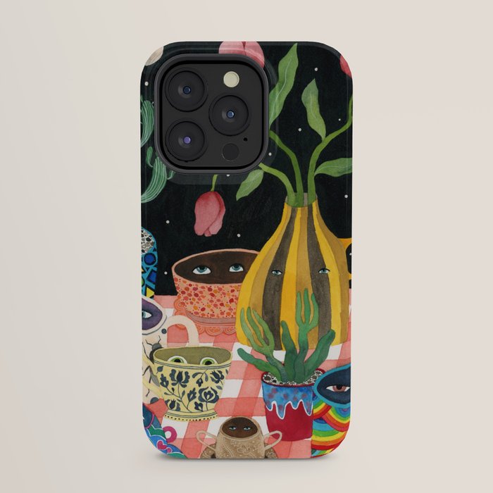 Suspicious mugs 2 iPhone Case
