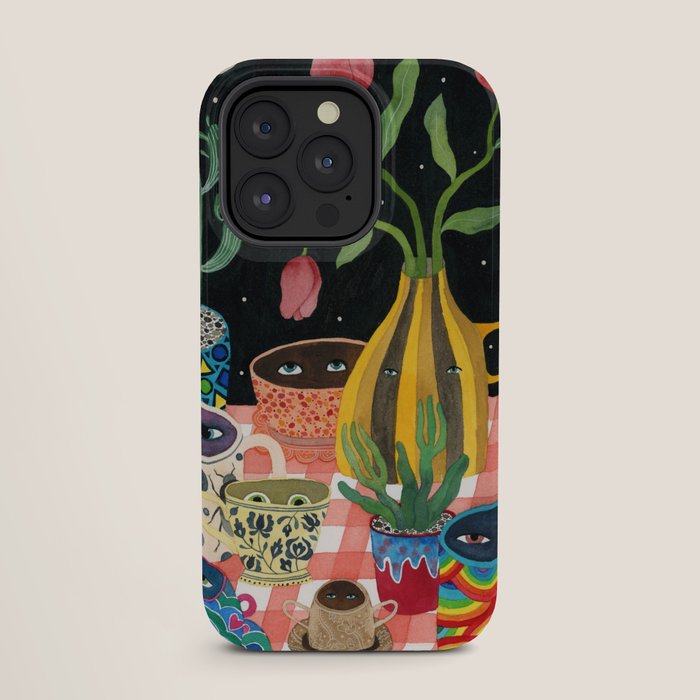 Suspicious mugs 2 iPhone Case