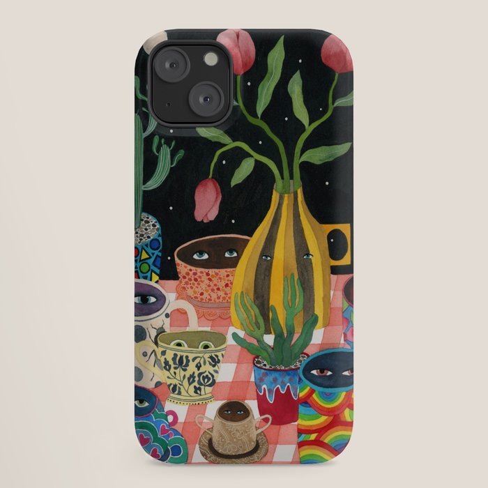 Suspicious mugs 2 iPhone Case