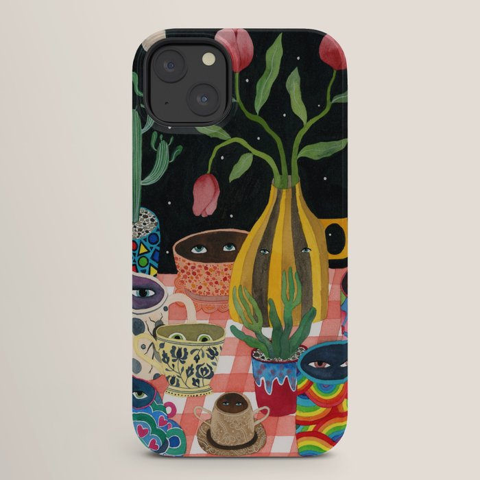Suspicious mugs 2 iPhone Case