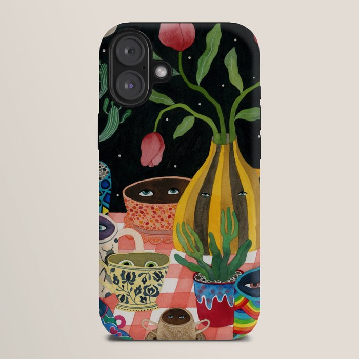 Suspicious mugs 2 iPhone Case