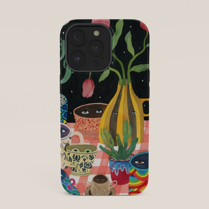 Suspicious mugs 2 iPhone Case