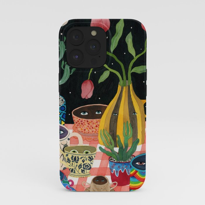 Suspicious mugs 2 iPhone Case