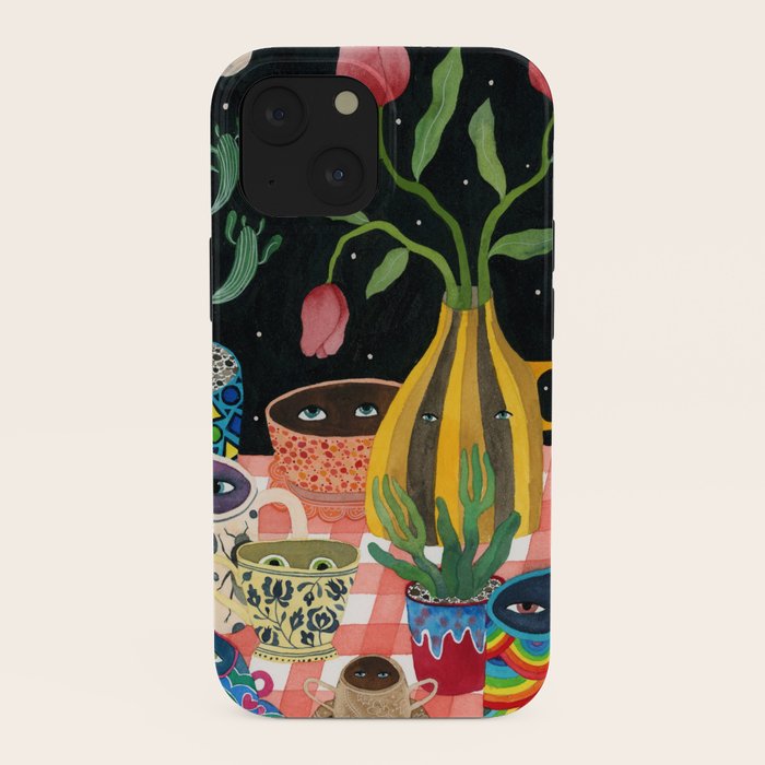 Suspicious mugs 2 iPhone Case