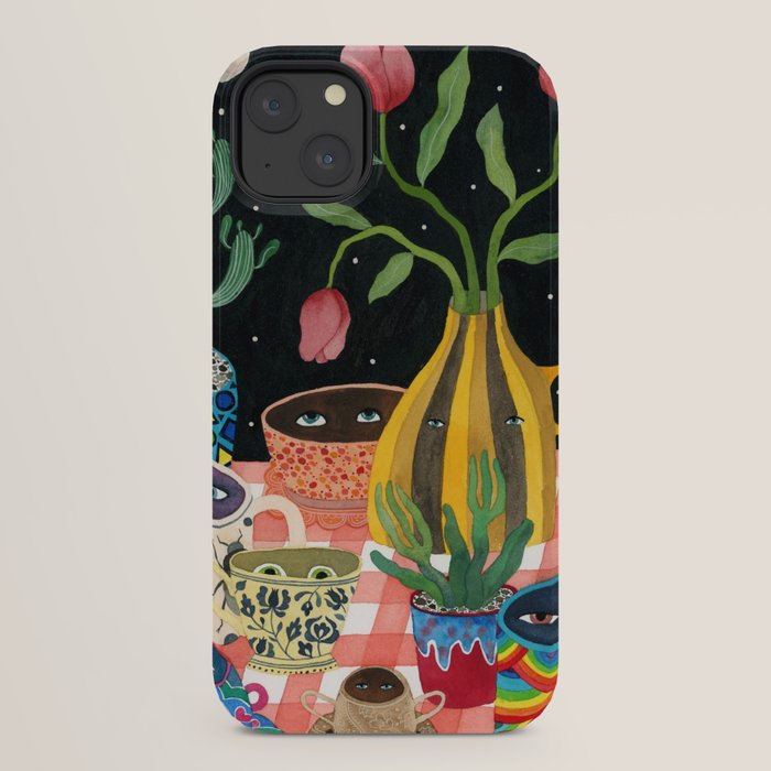 Suspicious mugs 2 iPhone Case