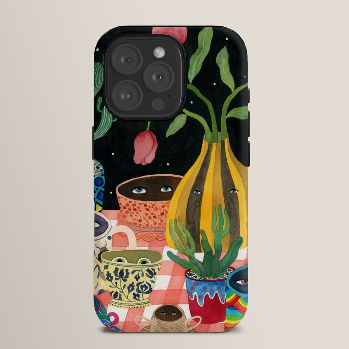 Suspicious mugs 2 iPhone Case