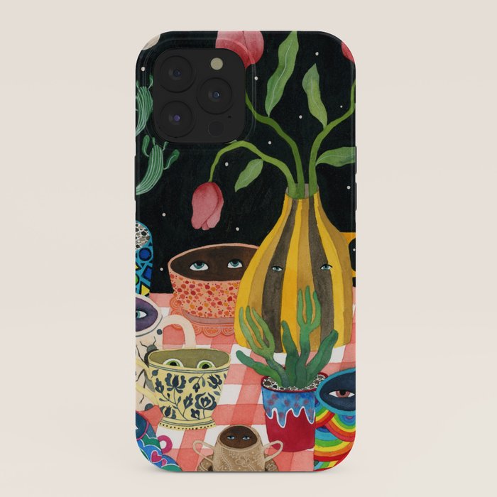 Suspicious mugs 2 iPhone Case