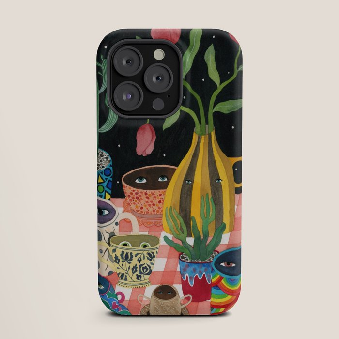 Suspicious mugs 2 iPhone Case