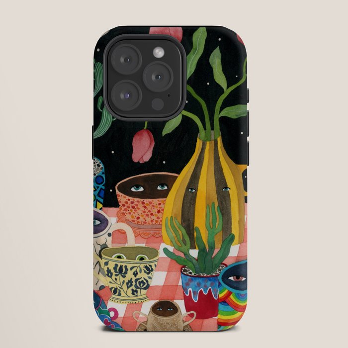 Suspicious mugs 2 iPhone Case