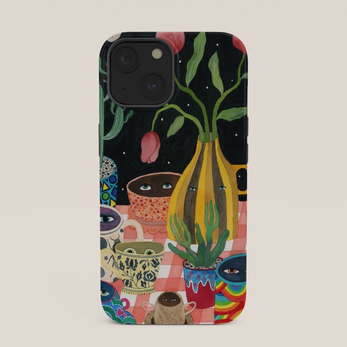 Suspicious mugs 2 iPhone Case