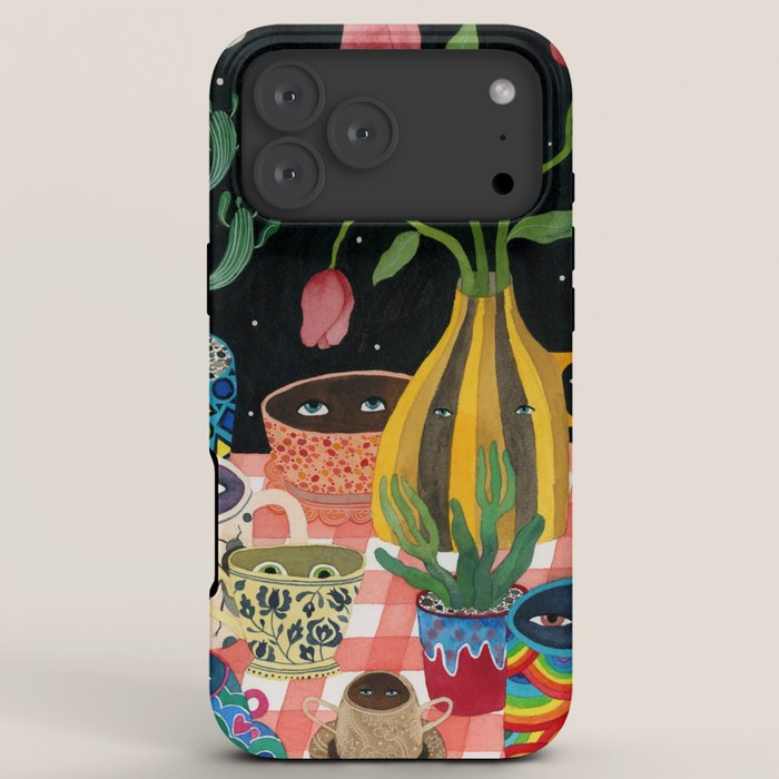Suspicious mugs 2 iPhone Case