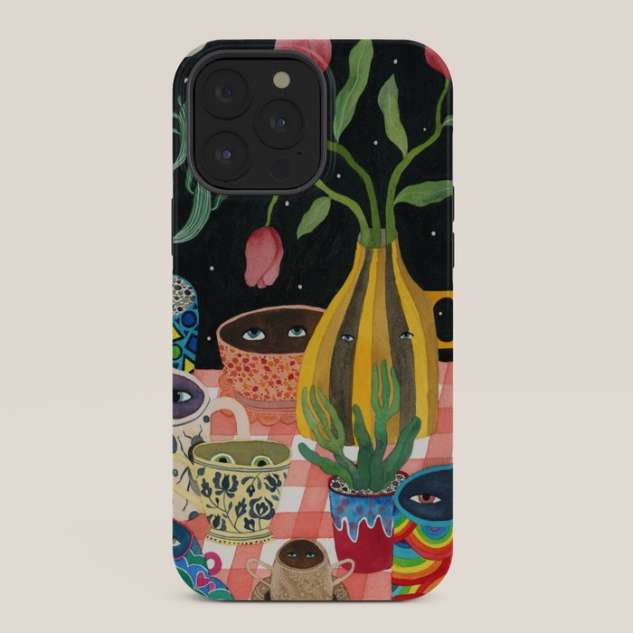 Suspicious mugs 2 iPhone Case