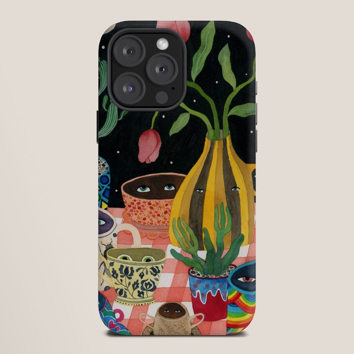 Suspicious mugs 2 iPhone Case
