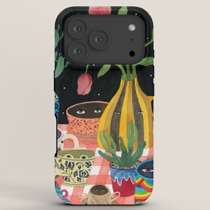 Suspicious mugs 2 iPhone Case