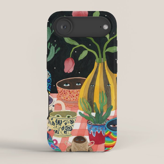 Suspicious mugs 2 iPhone Case