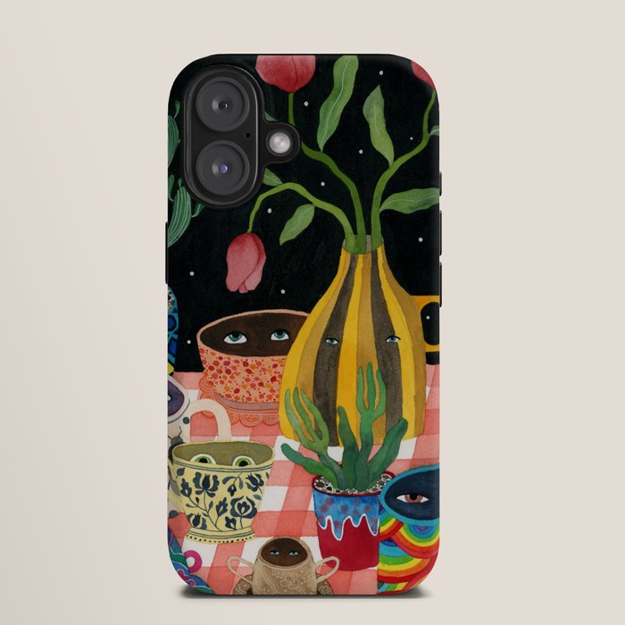 Suspicious mugs 2 iPhone Case