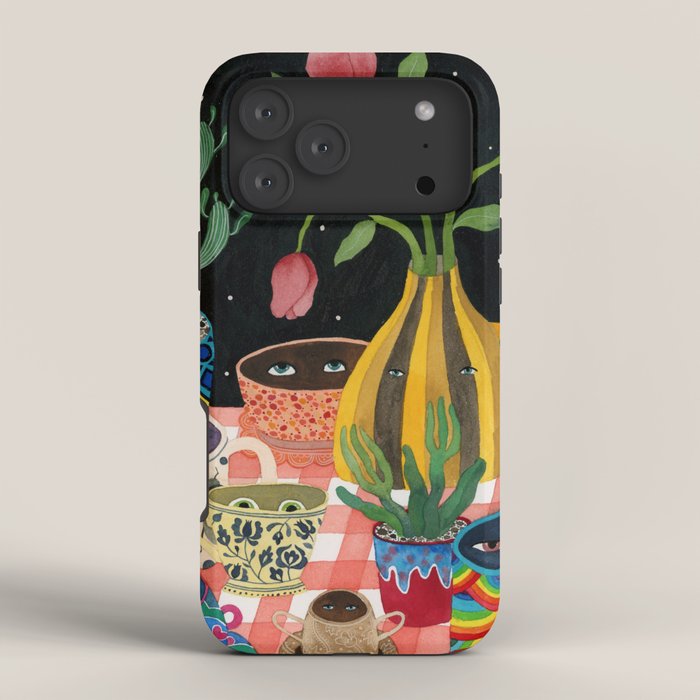 Suspicious mugs 2 iPhone Case