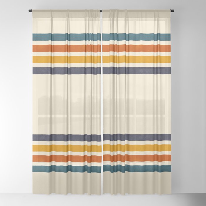 Blanket Stripe - classic Window Curtain