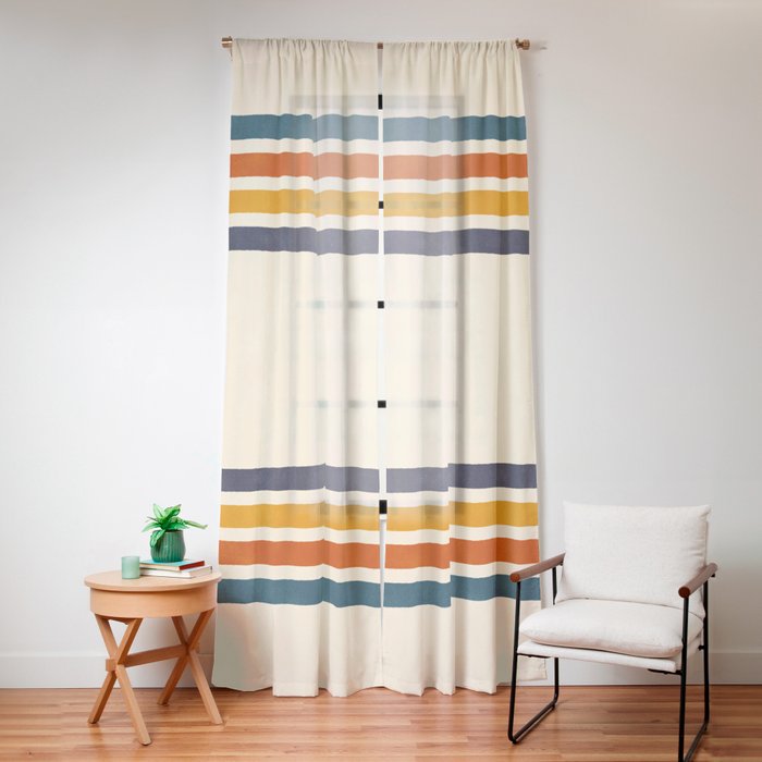 Blanket Stripe - classic Window Curtain