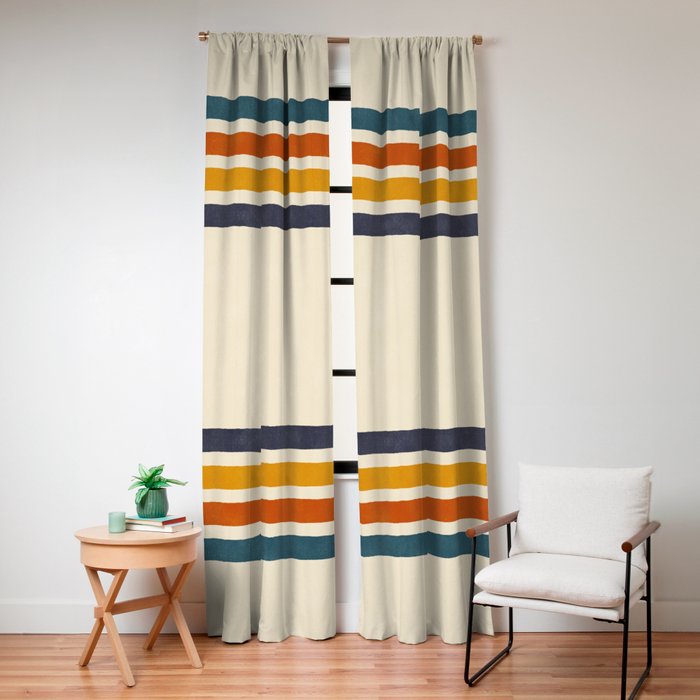 Blanket Stripe - classic Window Curtain