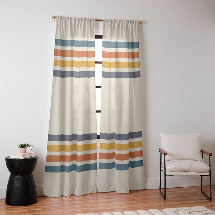 Blanket Stripe - classic Window Curtain