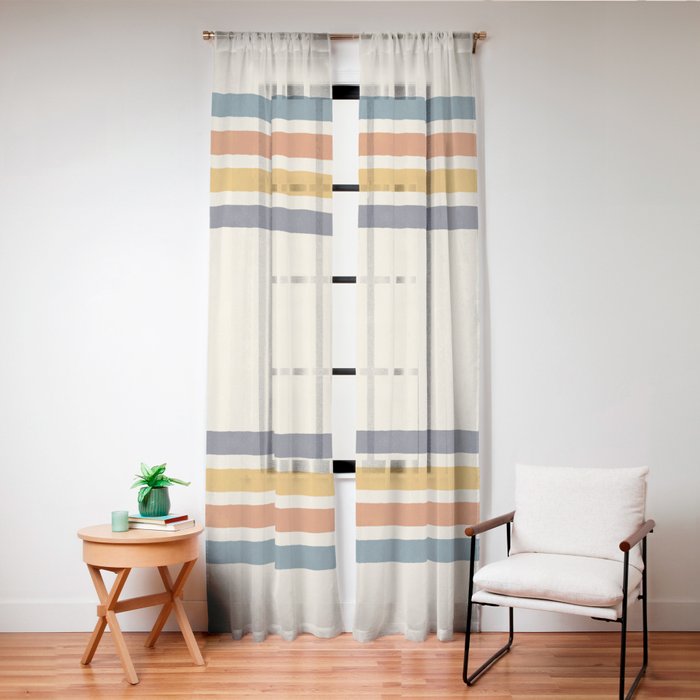 Blanket Stripe - classic Window Curtain