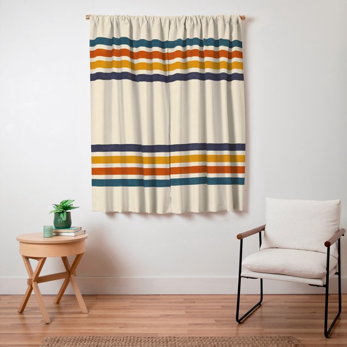 Blanket Stripe - classic Window Curtain