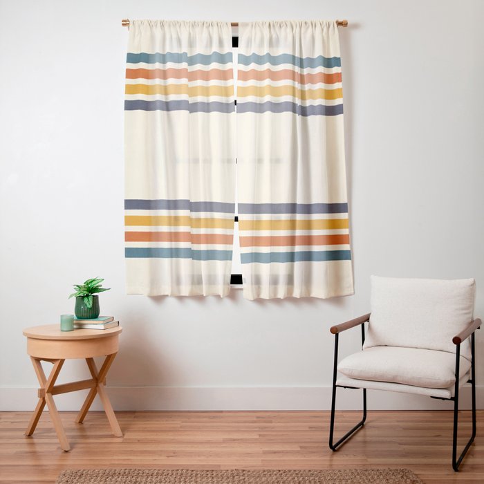 Blanket Stripe - classic Window Curtain
