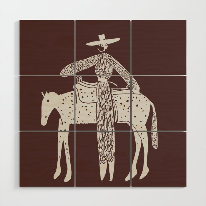Solo Steady - Burgundy Wood Wall Art