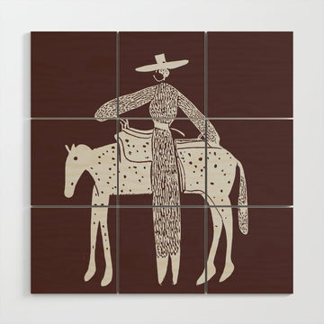 Solo Steady - Burgundy Wood Wall Art