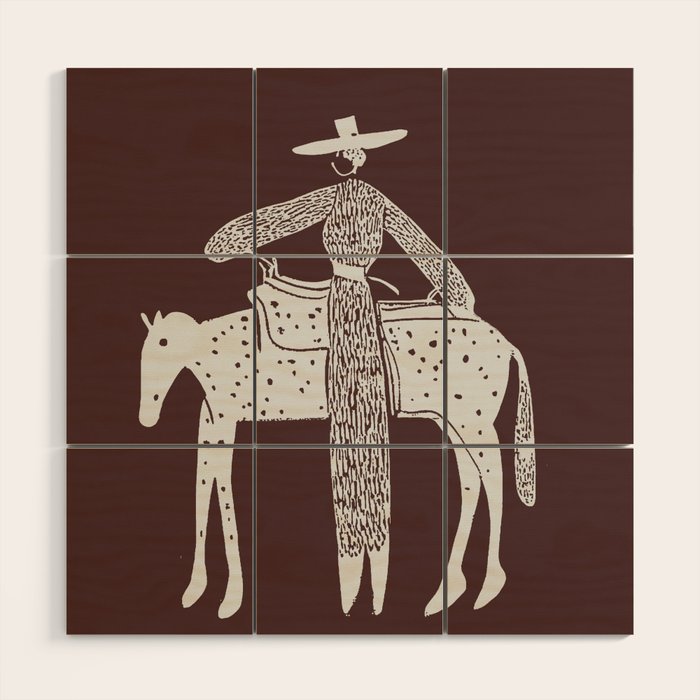 Solo Steady - Burgundy Wood Wall Art