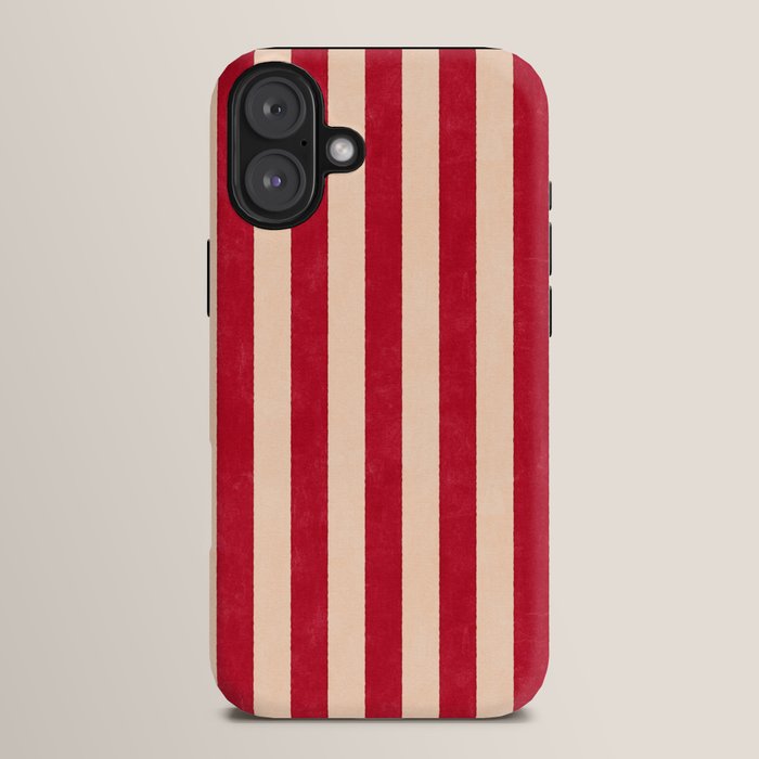 STRIPES 001 L - Tomato iPhone Case