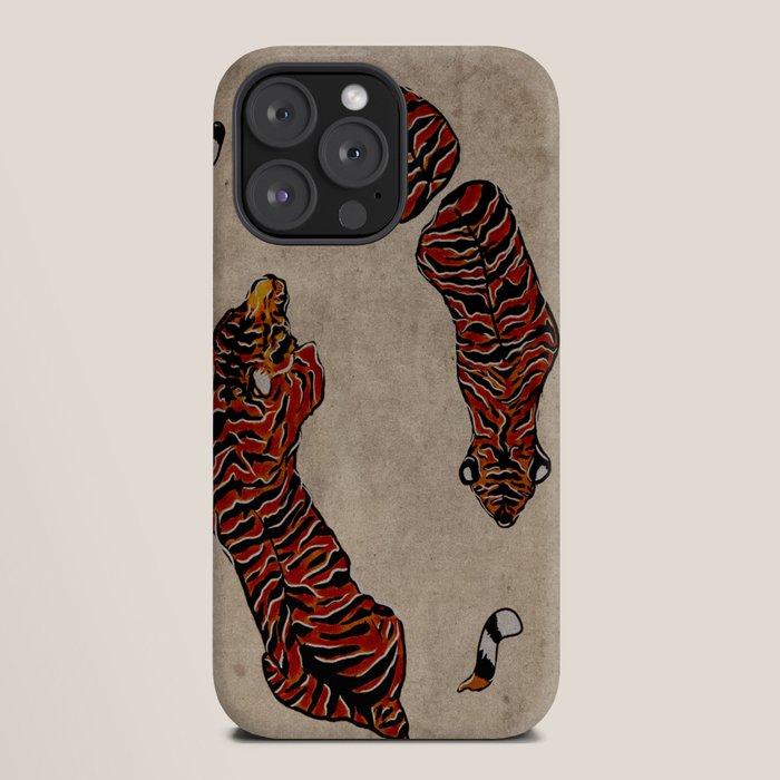 Two Tigers -- Ukiyo-e Style iPhone Case