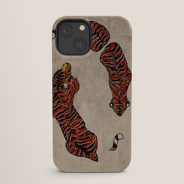 Two Tigers -- Ukiyo-e Style iPhone Case