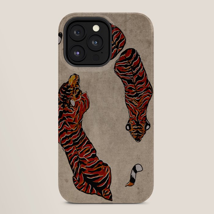Two Tigers -- Ukiyo-e Style iPhone Case