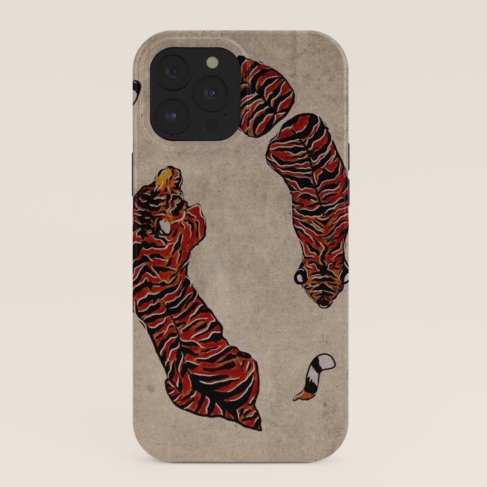 Two Tigers -- Ukiyo-e Style iPhone Case