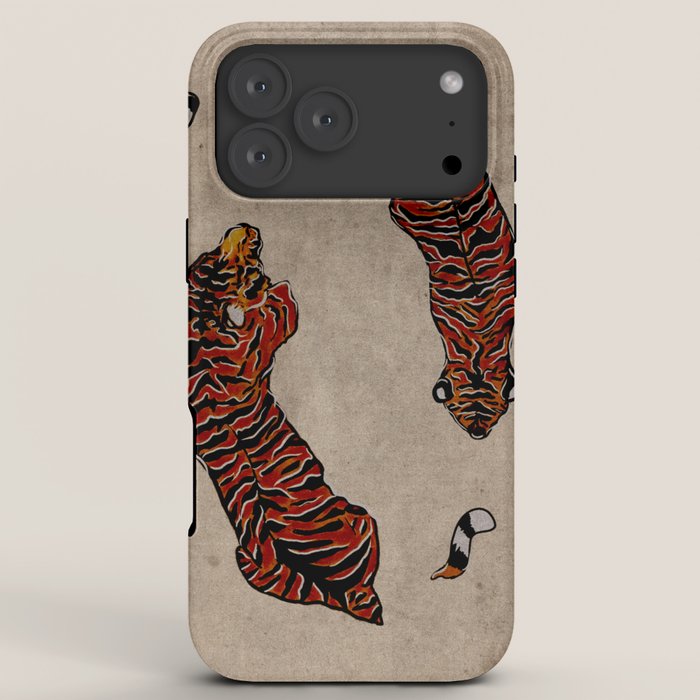 Two Tigers -- Ukiyo-e Style iPhone Case