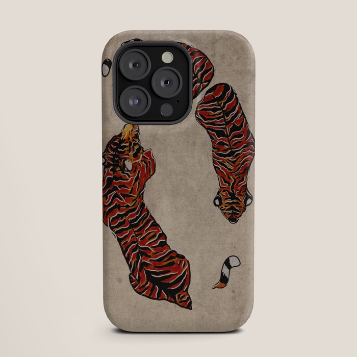 Two Tigers -- Ukiyo-e Style iPhone Case