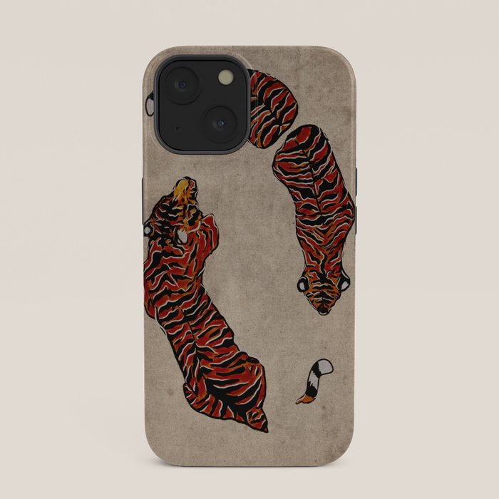 Two Tigers -- Ukiyo-e Style iPhone Case