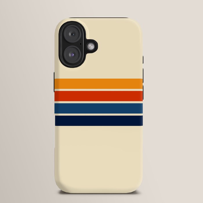 Classic Retro Stripes iPhone Case