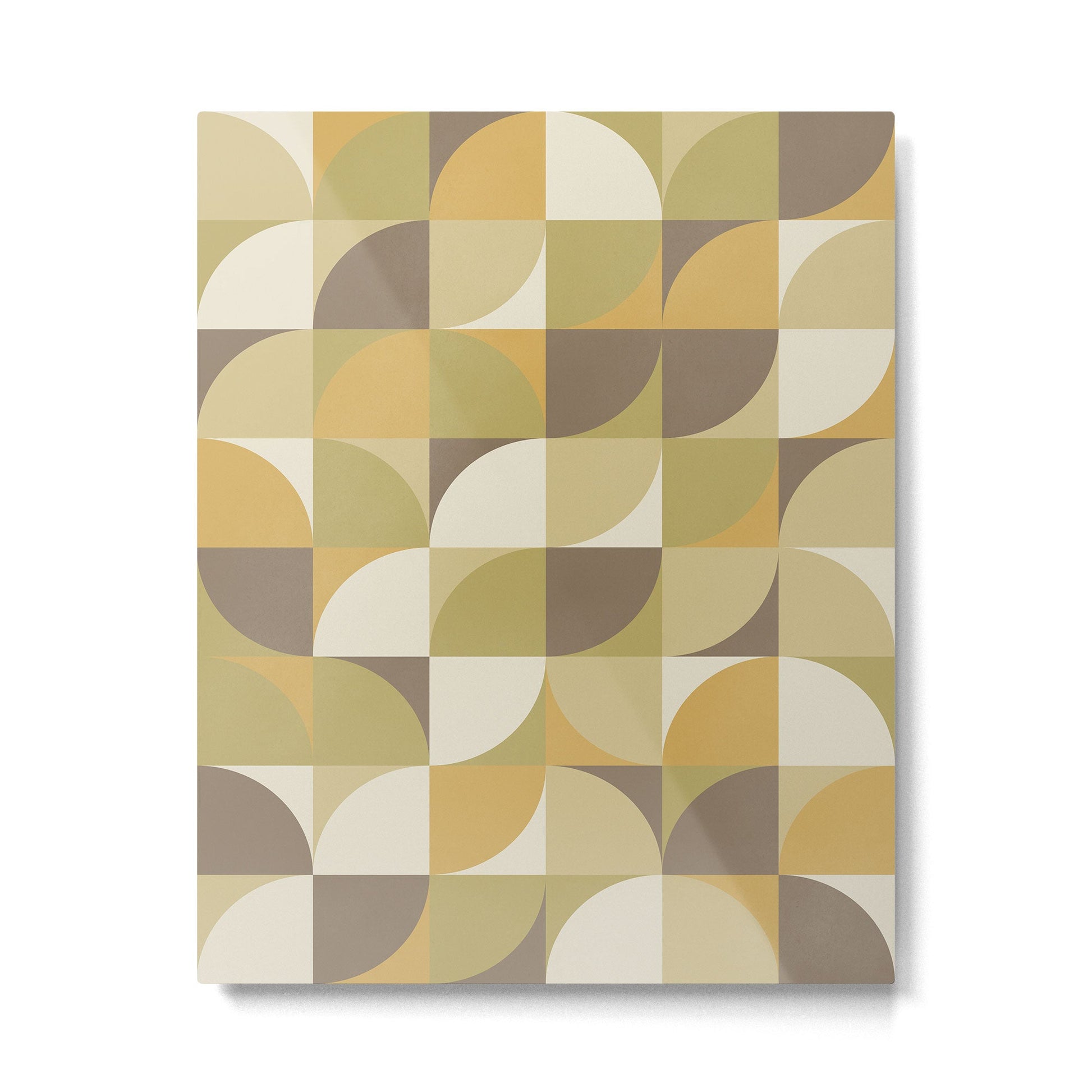 Retro Geometry I Metal Print