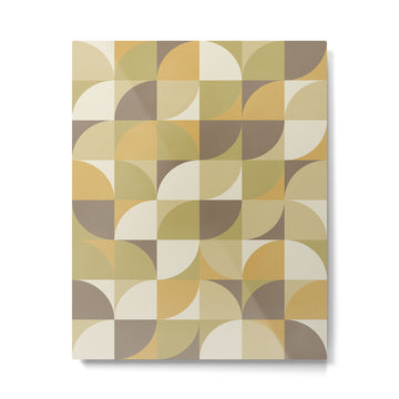 Retro Geometry I Metal Print