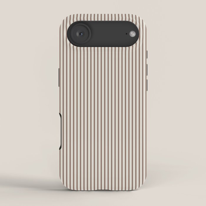 Brown And Cream Striped iPhone Case